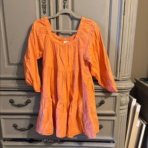Orange above the knee Dress